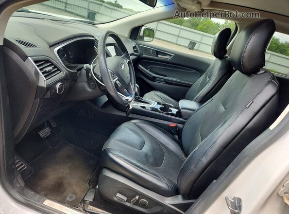 2FMPK3K80JBC27908 2018 FORD EDGE White Widok wnętrza z przodu
