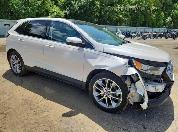 2FMPK3K80JBC27908 2018 FORD EDGE White Przód prawy