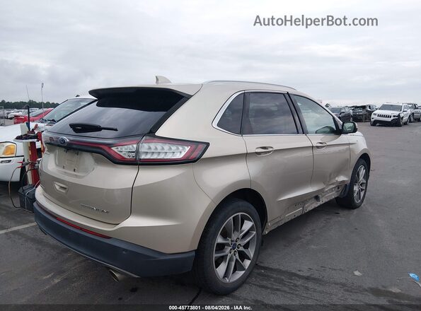 2FMPK3K82HBC40699 2017 FORD EDGE Champagne Հետևի աջ