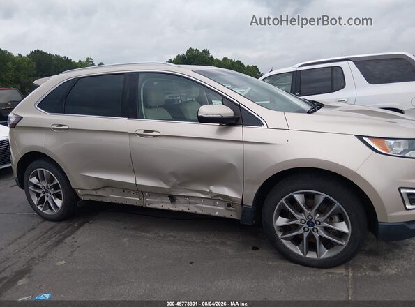 2FMPK3K82HBC40699 2017 FORD EDGE Champagne Սալոնի հետևի տեսք