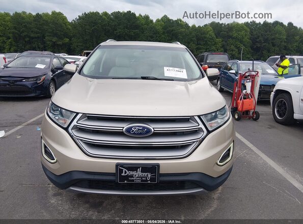 2FMPK3K82HBC40699 2017 FORD EDGE Champagne Սարքավորումների վահանակի տեսք