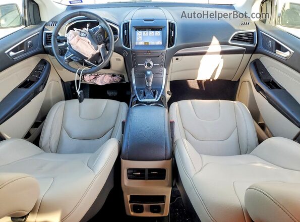 2FMPK3K82JBC55130 2018 FORD EDGE White Widok deski rozdzielczej