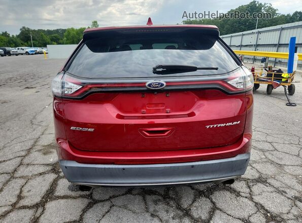 2FMPK3K83HBC48794 2017 FORD EDGE Red Vista trasera