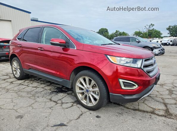 2FMPK3K83HBC48794 2017 FORD EDGE Red Delantero derecho