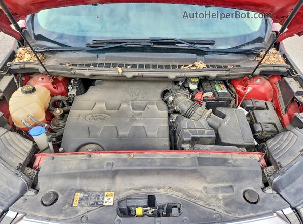 2FMPK3K83HBC48794 2017 FORD EDGE Red Vista del compartimento del motor