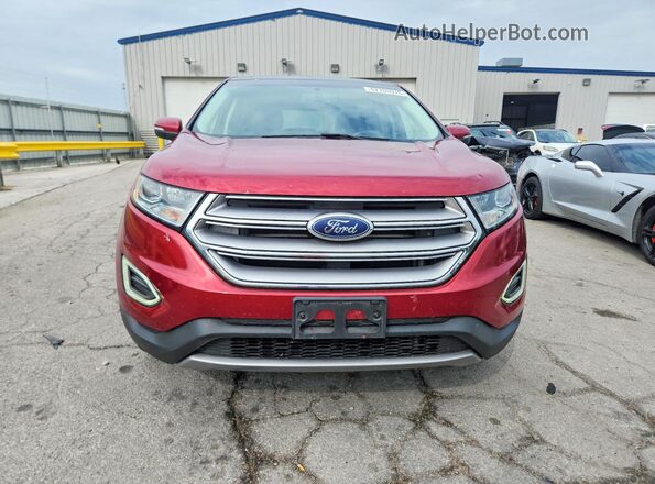 2FMPK3K83HBC48794 2017 FORD EDGE Red Vista frontal