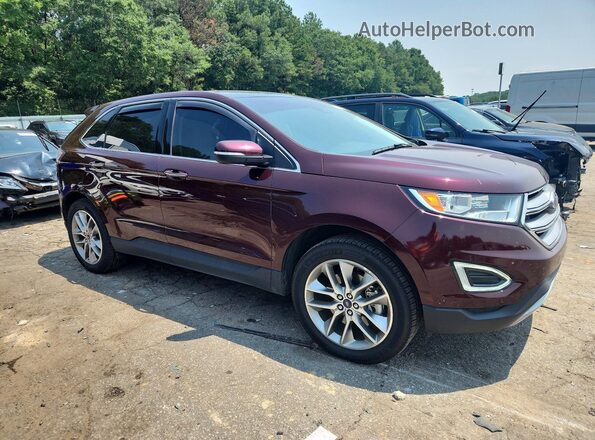 2FMPK3K83JBC18328 2018 FORD EDGE Burgundy Առջևի աջ