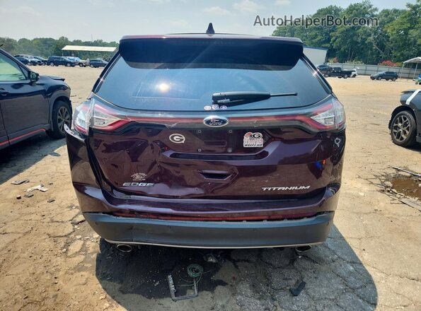 2FMPK3K83JBC18328 2018 FORD EDGE Burgundy Հետևի տեսք