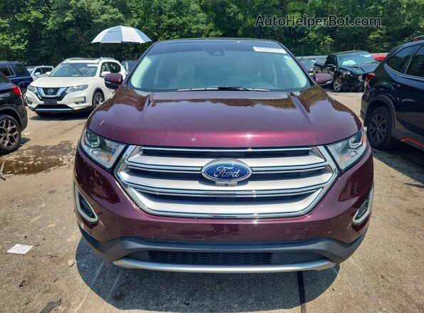 2FMPK3K83JBC18328 2018 FORD EDGE Burgundy Դիմացի տեսք