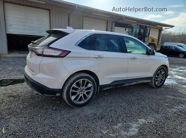2FMPK3K83JBC35243 2018 FORD EDGE White Вид салону спереду