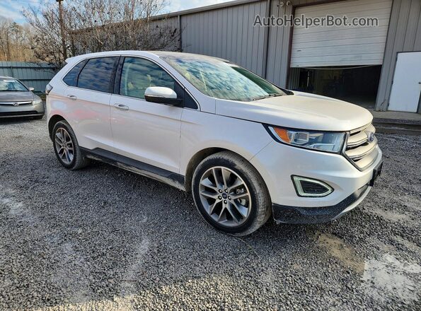 2FMPK3K83JBC35243 2018 FORD EDGE White Вид задньої частини салону