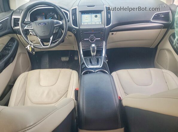 2FMPK3K84GBC37172 2016 FORD EDGE White Առջևի վահանակի տեսք