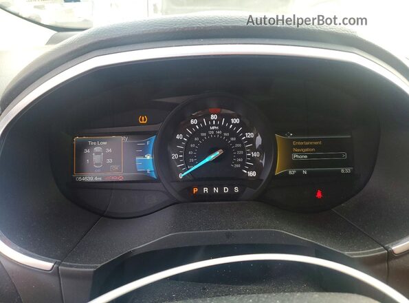2FMPK3K86JBB52020 2018 FORD EDGE Silver Vista del cuadro de instrumentos