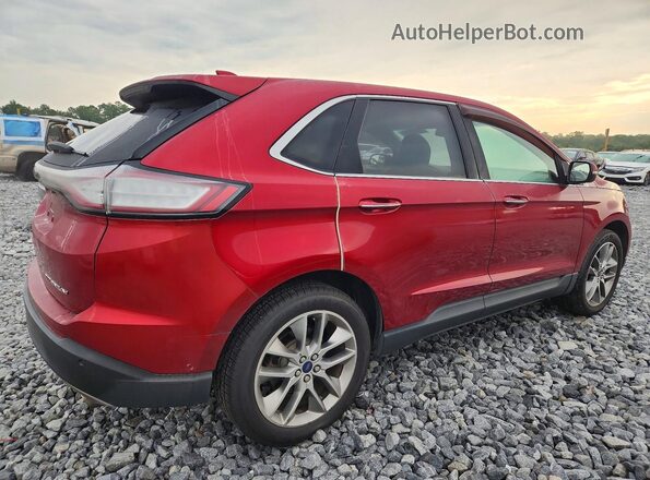2FMPK3K87HBB34149 2017 FORD EDGE Red Rear right