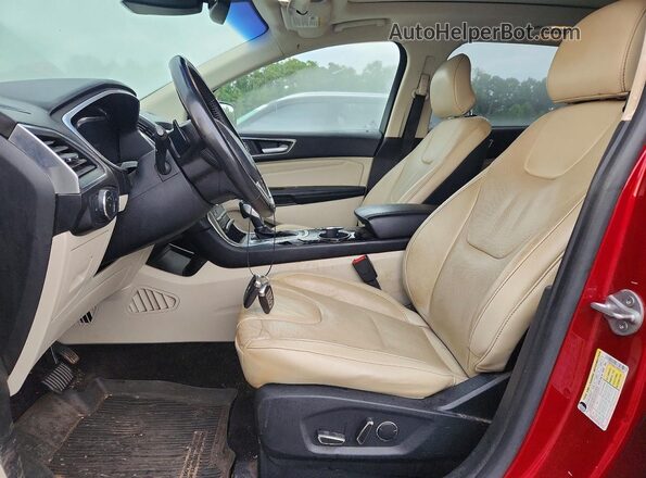 2FMPK3K87HBB34149 2017 FORD EDGE Red Front interior view