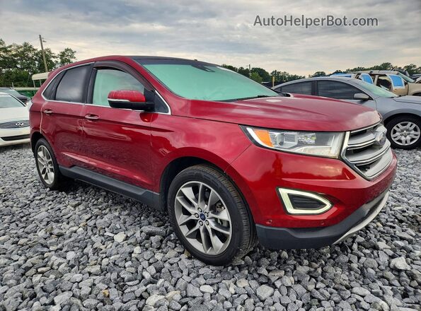 2FMPK3K87HBB34149 2017 FORD EDGE Red Front right