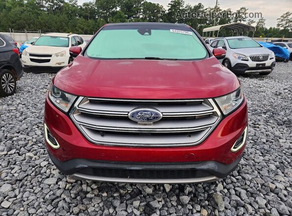 2FMPK3K87HBB34149 2017 FORD EDGE Red Front view