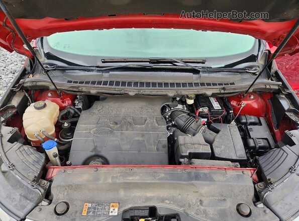 2FMPK3K87HBB34149 2017 FORD EDGE Red Engine compartment view