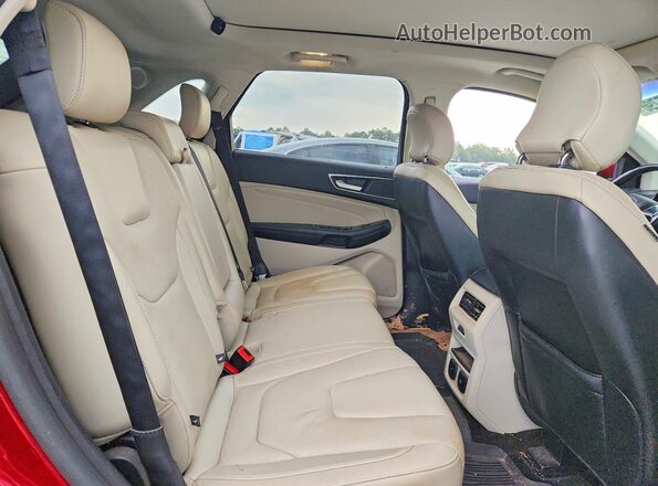 2FMPK3K87HBB34149 2017 FORD EDGE Red Rear interior view