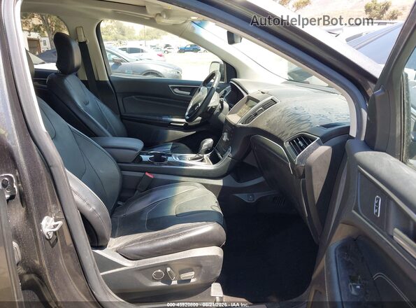 2FMPK3K87HBB79950 2017 FORD EDGE Gray Vista interior delantera