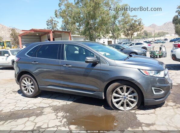 2FMPK3K87HBB79950 2017 FORD EDGE Gray Vista interior de 360 grados