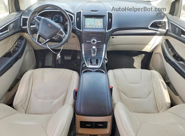 2FMPK3K87JBB88136 2018 FORD EDGE Черный Вид панели приборов