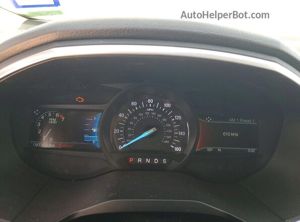 2FMPK3K87JBB88136 2018 FORD EDGE Черный Вид щитка приборов