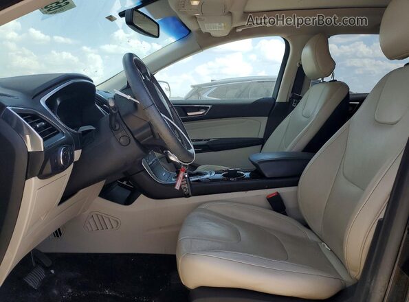 2FMPK3K87JBB88136 2018 FORD EDGE Черный Вид салона спереди