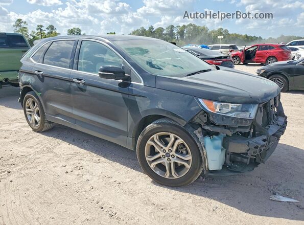 2FMPK3K87JBB88136 2018 FORD EDGE Черный Передняя правая четверть