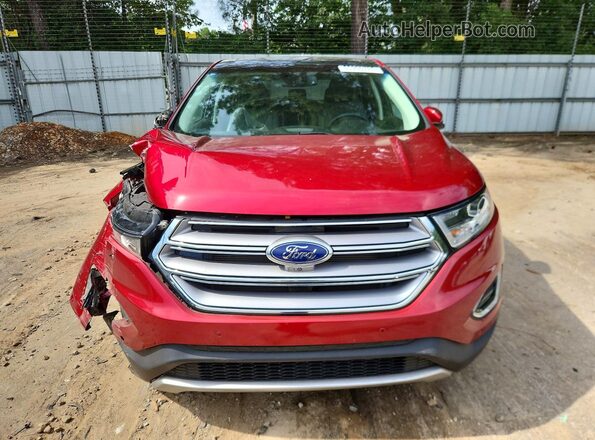 2FMPK3K8XGBC29786 2016 FORD EDGE Red წინა ხედი