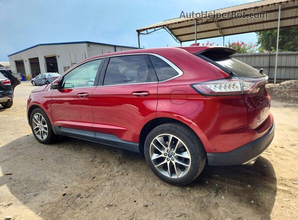 2FMPK3K8XGBC29786 2016 FORD EDGE Red უკანა მარცხენა
