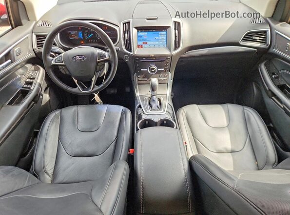 2FMPK3K8XGBC29786 2016 FORD EDGE Red წინა პანელის ხედი