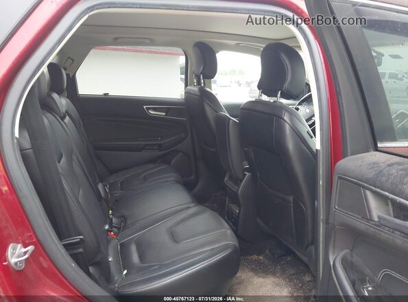 2FMPK3K90GBC52101 2016 FORD EDGE Red Vista de los asientos traseros