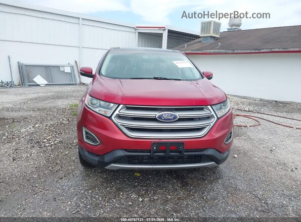 2FMPK3K90GBC52101 2016 FORD EDGE Red Vista del salpicadero