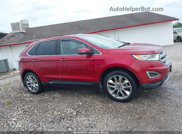2FMPK3K90GBC52101 2016 FORD EDGE Red Vista del cuadro de instrumentos