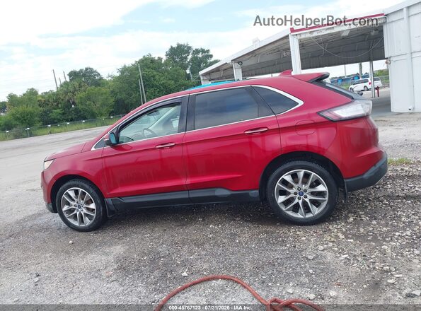 2FMPK3K90GBC52101 2016 FORD EDGE Red Vista interior trasera