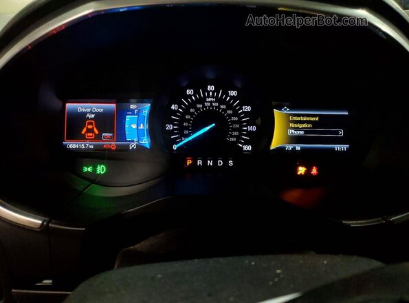 2FMPK3K90KBC74186 2019 FORD EDGE Black Instrument cluster view