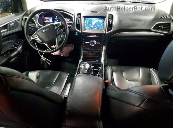 2FMPK3K90KBC74186 2019 FORD EDGE Black Dashboard view