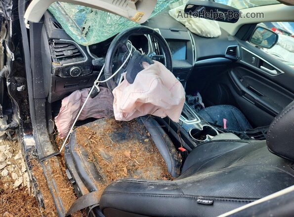 2FMPK3K91HBC07511 2017 FORD EDGE Черный Вид панели приборов