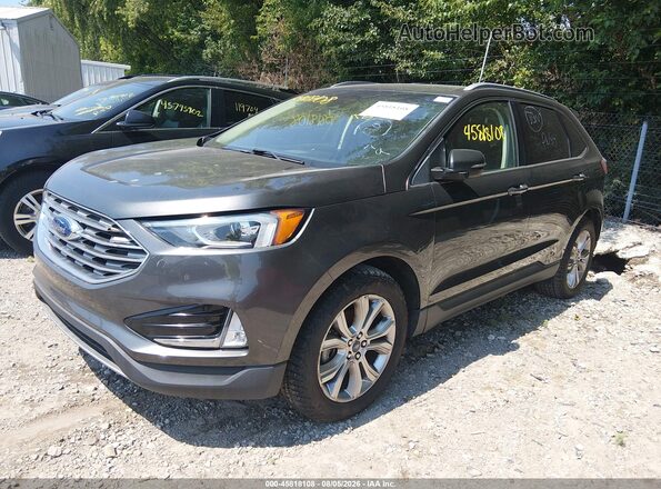 2FMPK3K91KBC22615 2019 FORD EDGE Gray Передня ліва чверть