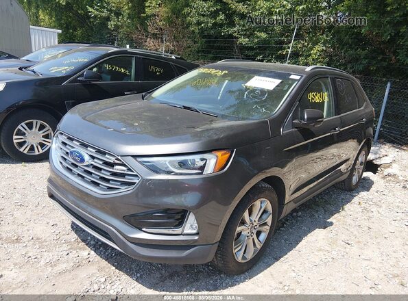 2FMPK3K91KBC22615 2019 FORD EDGE Gray Вид спереду