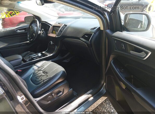 2FMPK3K91KBC22615 2019 FORD EDGE Gray Вид салону спереду