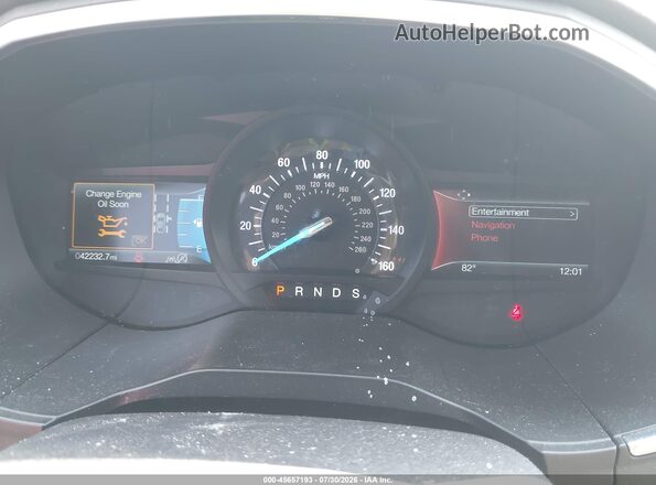 2FMPK3K91KBC44775 2019 FORD EDGE Blue Вид задніх сидінь