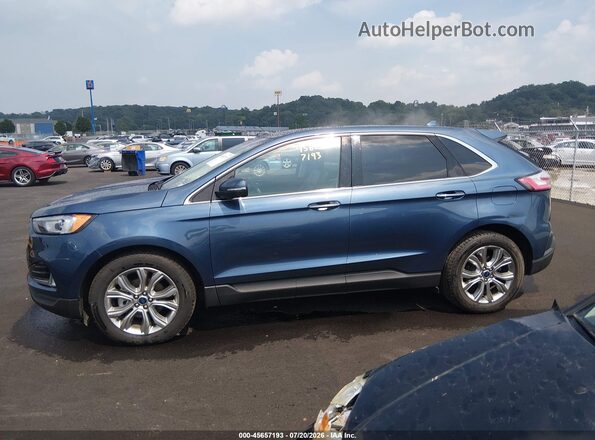 2FMPK3K91KBC44775 2019 FORD EDGE Blue 
