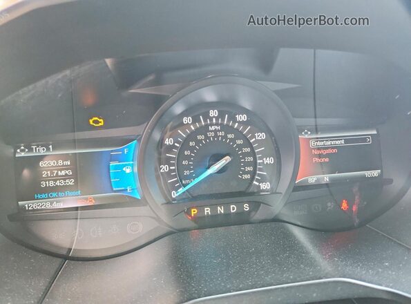 2FMPK3K92GBC56554 2016 FORD EDGE Gray Vista del cuadro de instrumentos