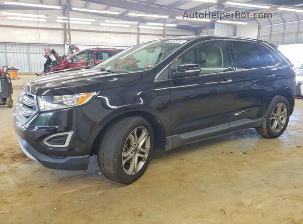 2FMPK3K92HBB75264 2017 FORD EDGE Black Tył lewy