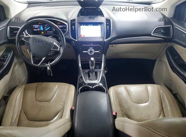 2FMPK3K92HBB75264 2017 FORD EDGE Black Widok zestawu wskaźników