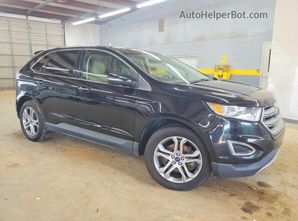 2FMPK3K92HBB75264 2017 FORD EDGE Black Widok z przodu