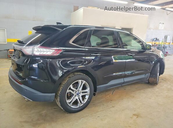2FMPK3K92HBB75264 2017 FORD EDGE Black Przód prawy