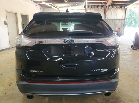 2FMPK3K92HBB75264 2017 FORD EDGE Black Widok wnętrza z przodu